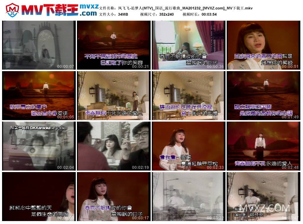 凤飞飞-追梦人(MTV)_国语_流行歌曲_MA201232